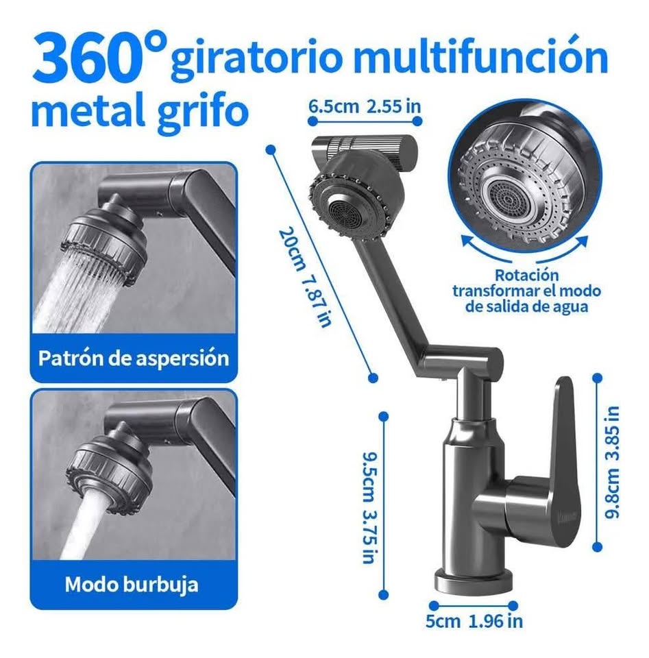 🚰✨ ¡Dale comodidad y estilo a tu hogar con nuestro grifo multifuncional! 🔧💦