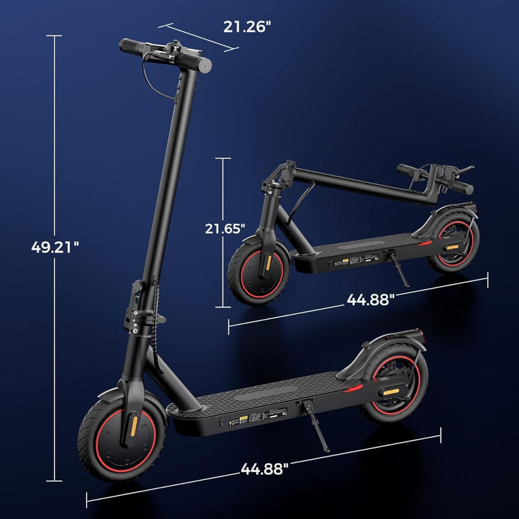 Scooter eléctricos - Patinete eléctrico para adultos de 500 W/1000 W, velocidad máxima de 29/40 km/h, neumáticos de 21,5 cm, autonomía de 3,5/45 km, patinete eléctrico portátil para adultos y adolescentes (color: negro)