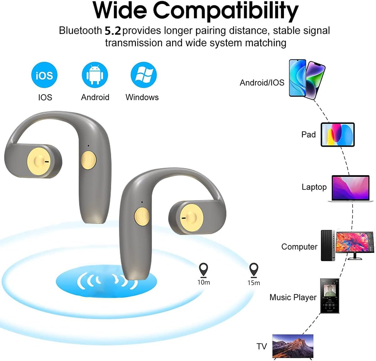 🎧🔊 Audífonos Bluetooth – Alta Duración de Carga 🔊🎧