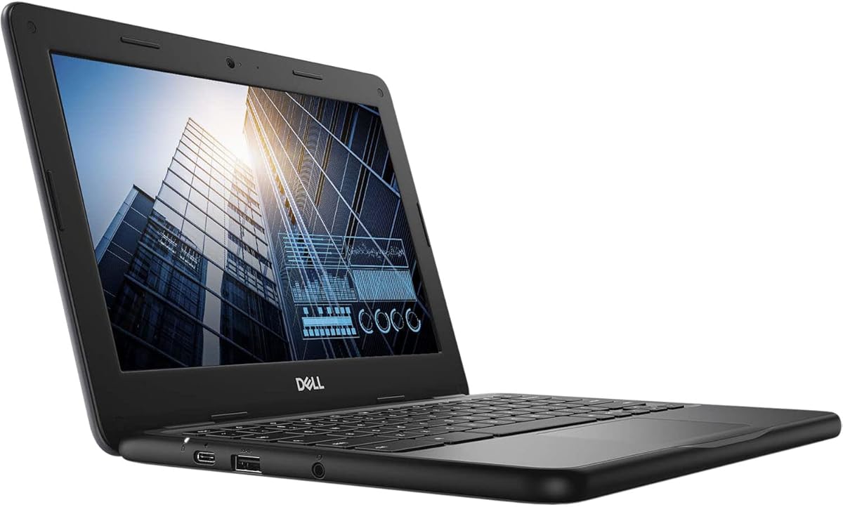 Dell Chromebook 11 3100 de 11,6" - 1366 x 768 - Celeron N4020 - 4 GB de RAM - 16 GB de memoria flash - Chrome OS - Intel HD Graphics - Teclado en inglés (EE. UU.) - Bluetooth (Reacondicionado) (Color: Negro, Tamaño: 11-11,99 pulgadas)