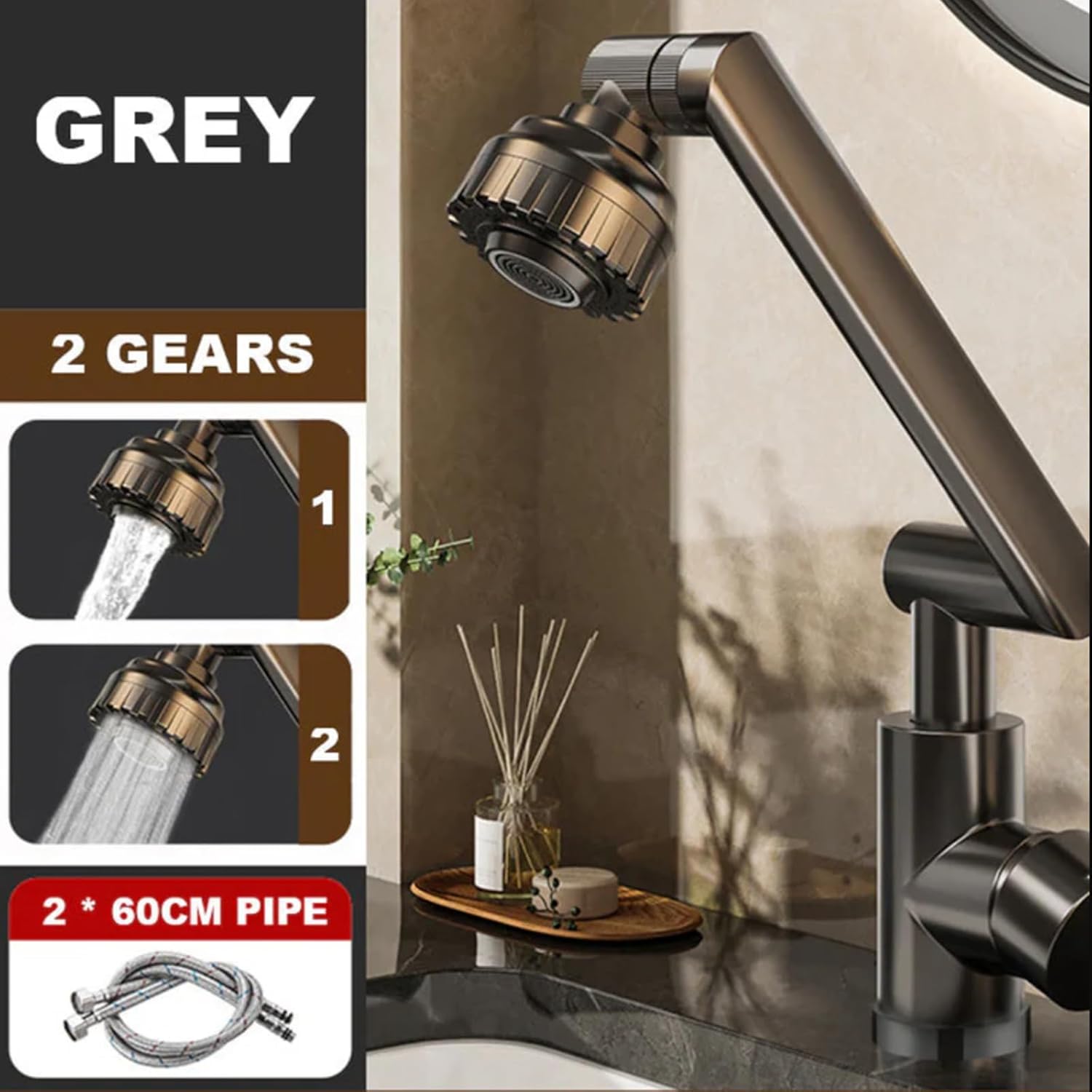 🚰✨ ¡Dale comodidad y estilo a tu hogar con nuestro grifo multifuncional! 🔧💦