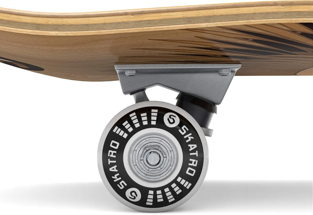 SKATRO - Pro Skateboard 31" Complete Skateboard. Skate Board Ages: Adults, Boys, Girls, Beginners, and Kids (Color: White Monkey)