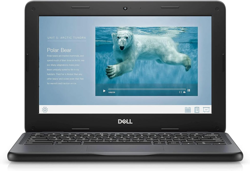 Dell Chromebook 11 3100 de 11,6" - 1366 x 768 - Celeron N4020 - 4 GB de RAM - 16 GB de memoria flash - Chrome OS - Intel HD Graphics - Teclado en inglés (EE. UU.) - Bluetooth (Reacondicionado) (Color: Negro, Tamaño: 11-11,99 pulgadas)