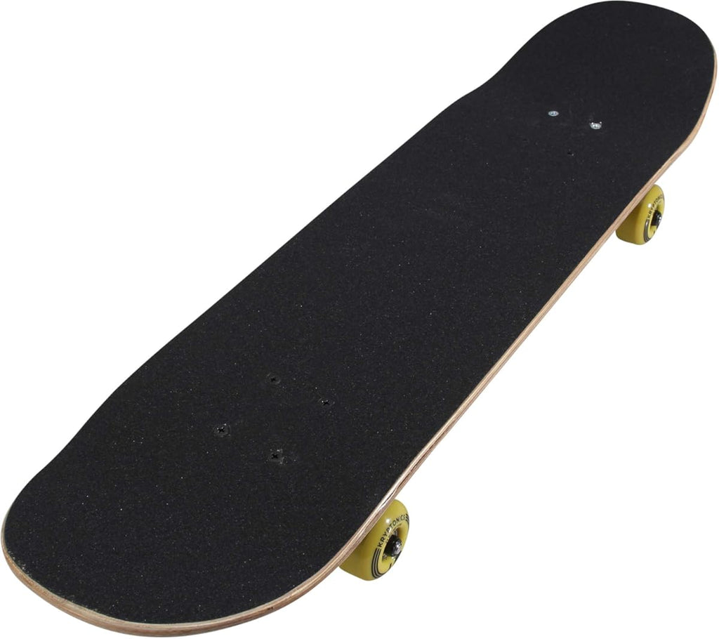 Patineta completa Kryptonics Star Series de 31 pulgadas - Medieval Times (Color: Negro, Tamaño: 31" x 8")