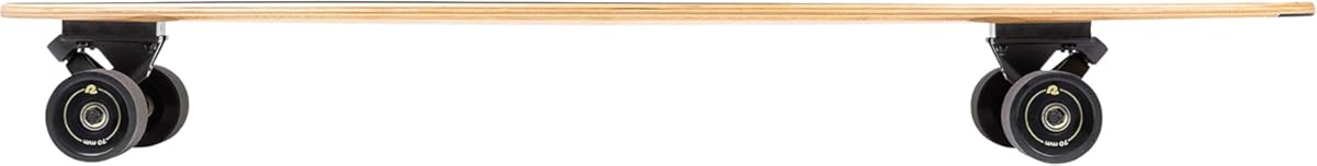 Retrospec Zed Pintail Longboard Skateboard Complete Cruiser | Bamboo & Canadian Maple Wood Cruiser w/Reverse Kingpin Trucks for Commuting, Cruising, Carving & Downhill Riding (Color: Black-Pipeline, Tamaño: O/S)