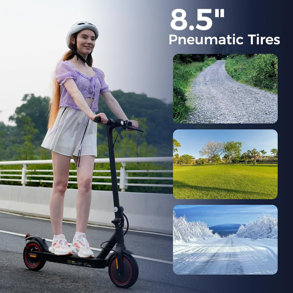 Scooter eléctricos - Patinete eléctrico para adultos de 500 W/1000 W, velocidad máxima de 29/40 km/h, neumáticos de 21,5 cm, autonomía de 3,5/45 km, patinete eléctrico portátil para adultos y adolescentes (color: negro)
