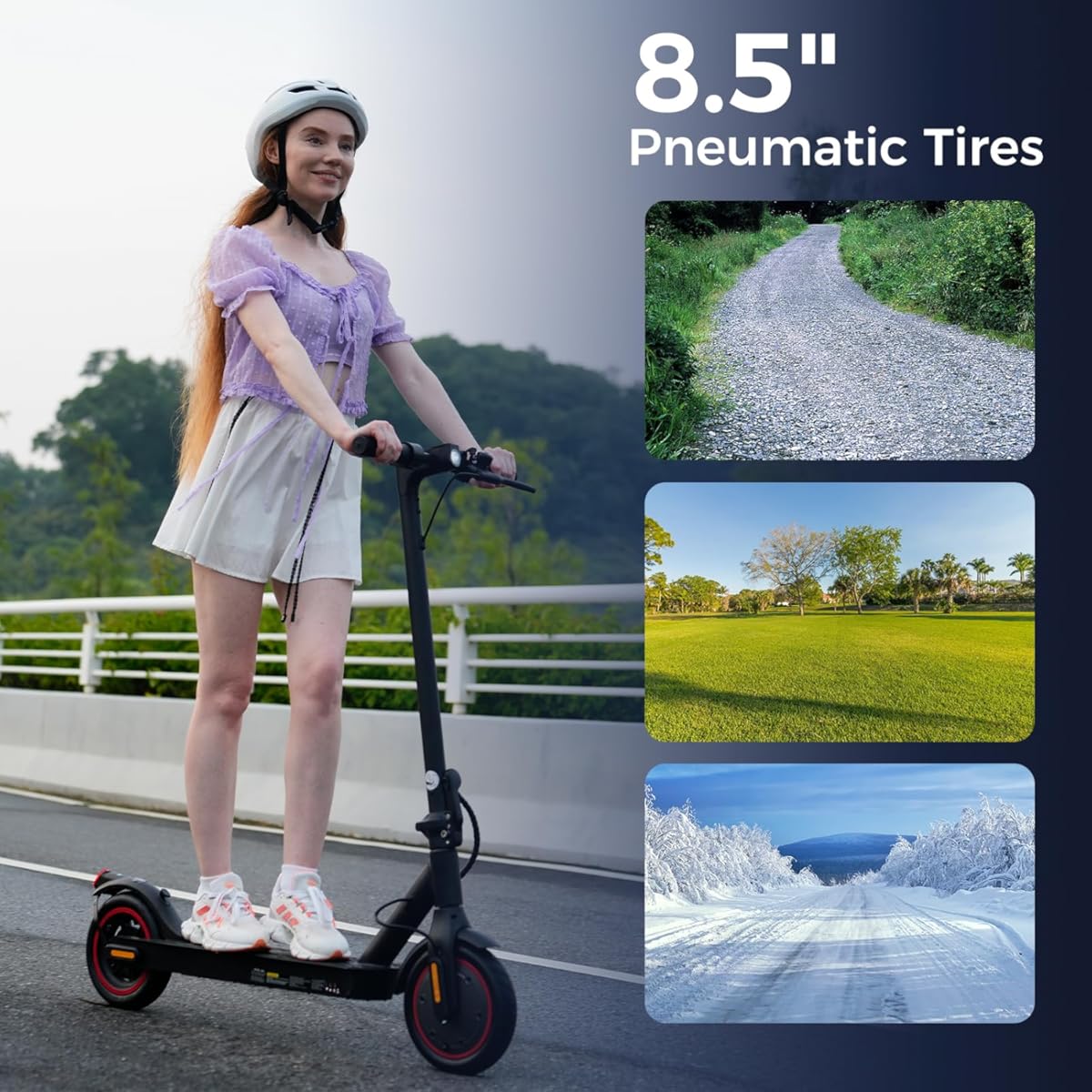 Scooter eléctricos - Patinete eléctrico para adultos de 500 W/1000 W, velocidad máxima de 29/40 km/h, neumáticos de 21,5 cm, autonomía de 3,5/45 km, patinete eléctrico portátil para adultos y adolescentes (color: negro)