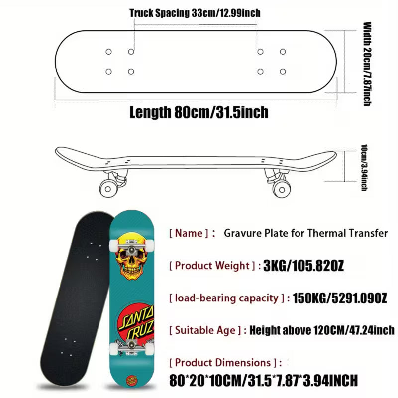 Santa Cruz Skateboard Patineta
