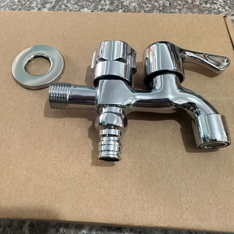 🚰💧 Grifo de Pared – 2 Entradas y 2 Manijas 💧🚰