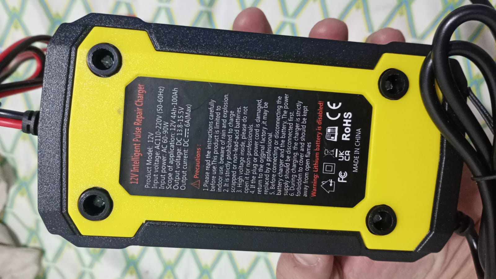 🔋⚡ Cargador Inteligente Universal – Carro, Moto y Barcos ⚡🔋