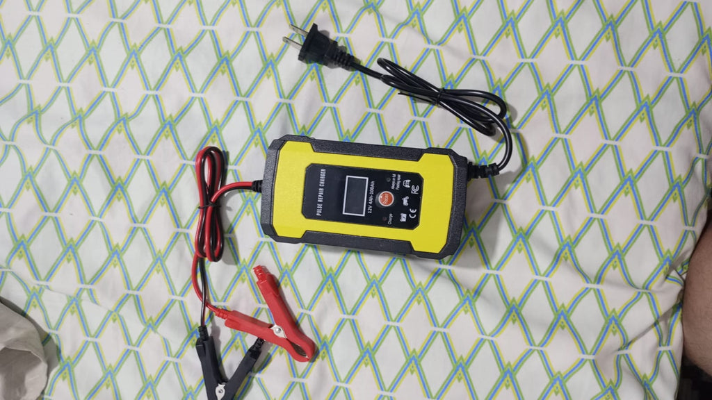 🔋⚡ Cargador Inteligente Universal – Carro, Moto y Barcos ⚡🔋