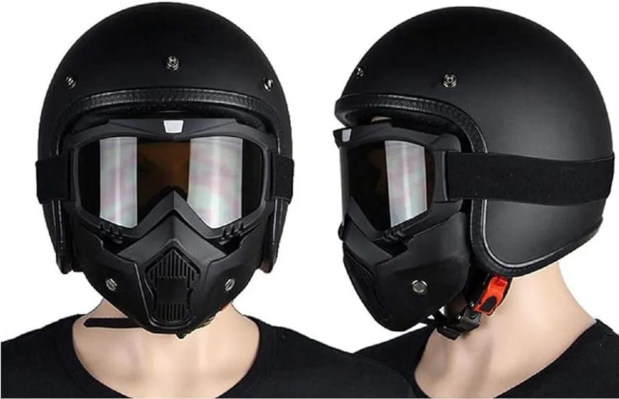 🏍️🛡️ Máscara para Motorista con Filtro y Visor 🛡️🏍️
