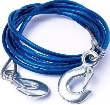 🚗🔧 Cable de Remolque de Acero Inoxidable para Carros 🔧🚗