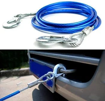 🚗🔧 Cable de Remolque de Acero Inoxidable para Carros 🔧🚗