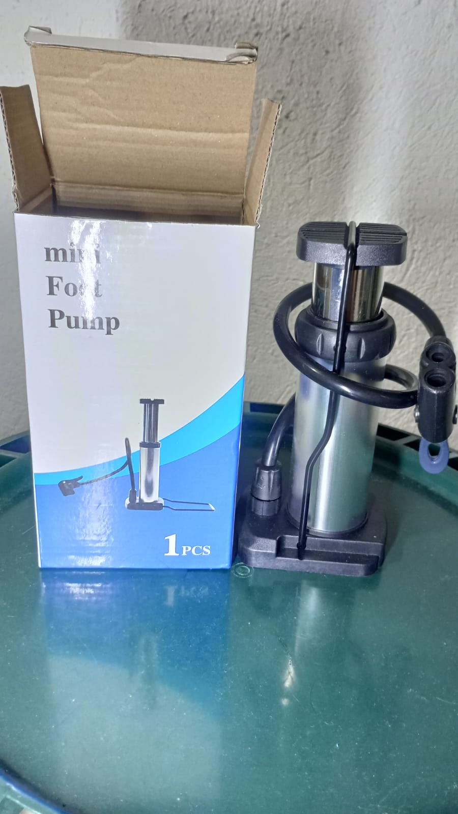 🛠️🚗 Inflador de Llantas de Pie – Carro, Moto y Más 🏍️🛠️