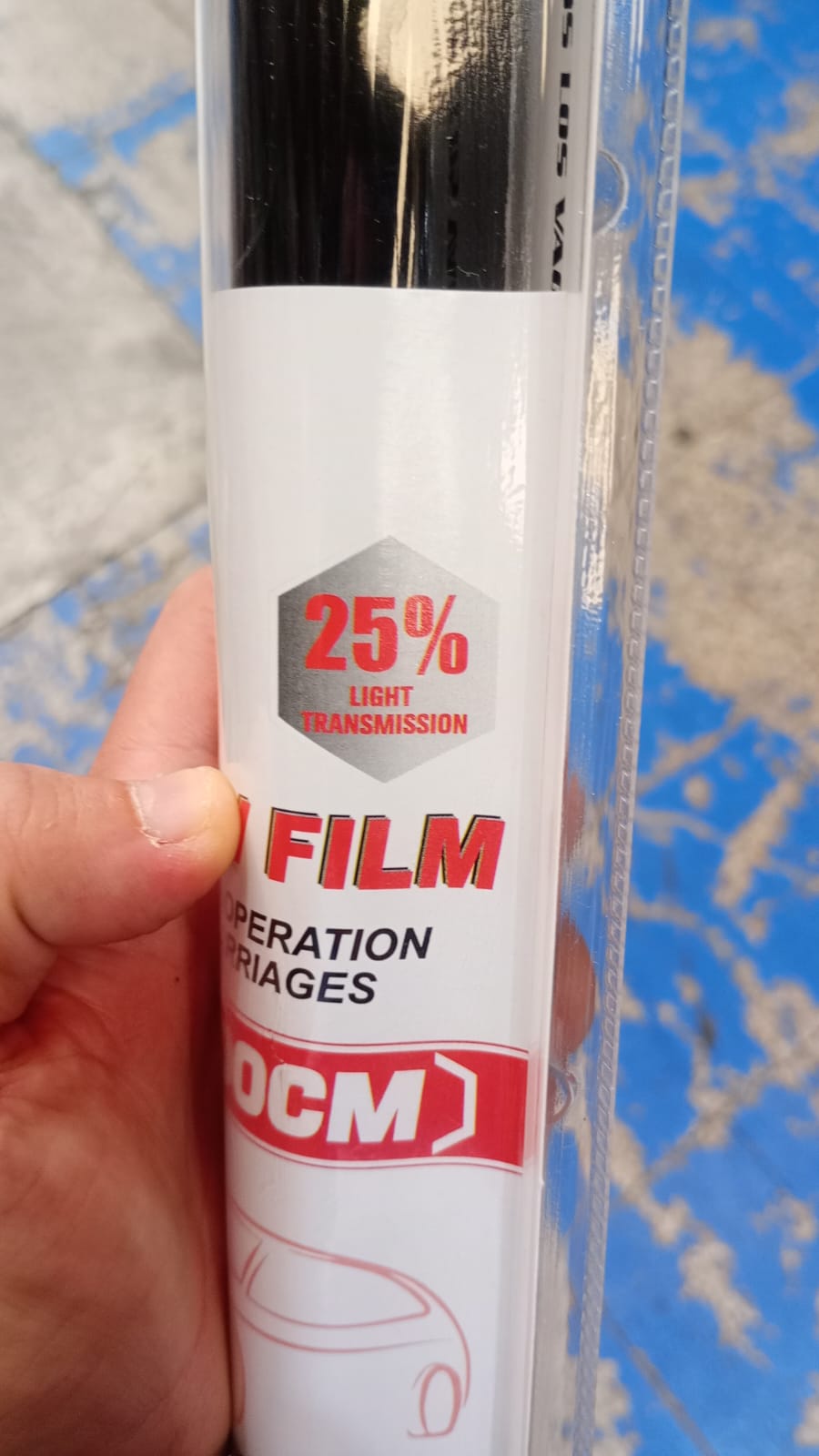 Film para paralizar carro, poralizado